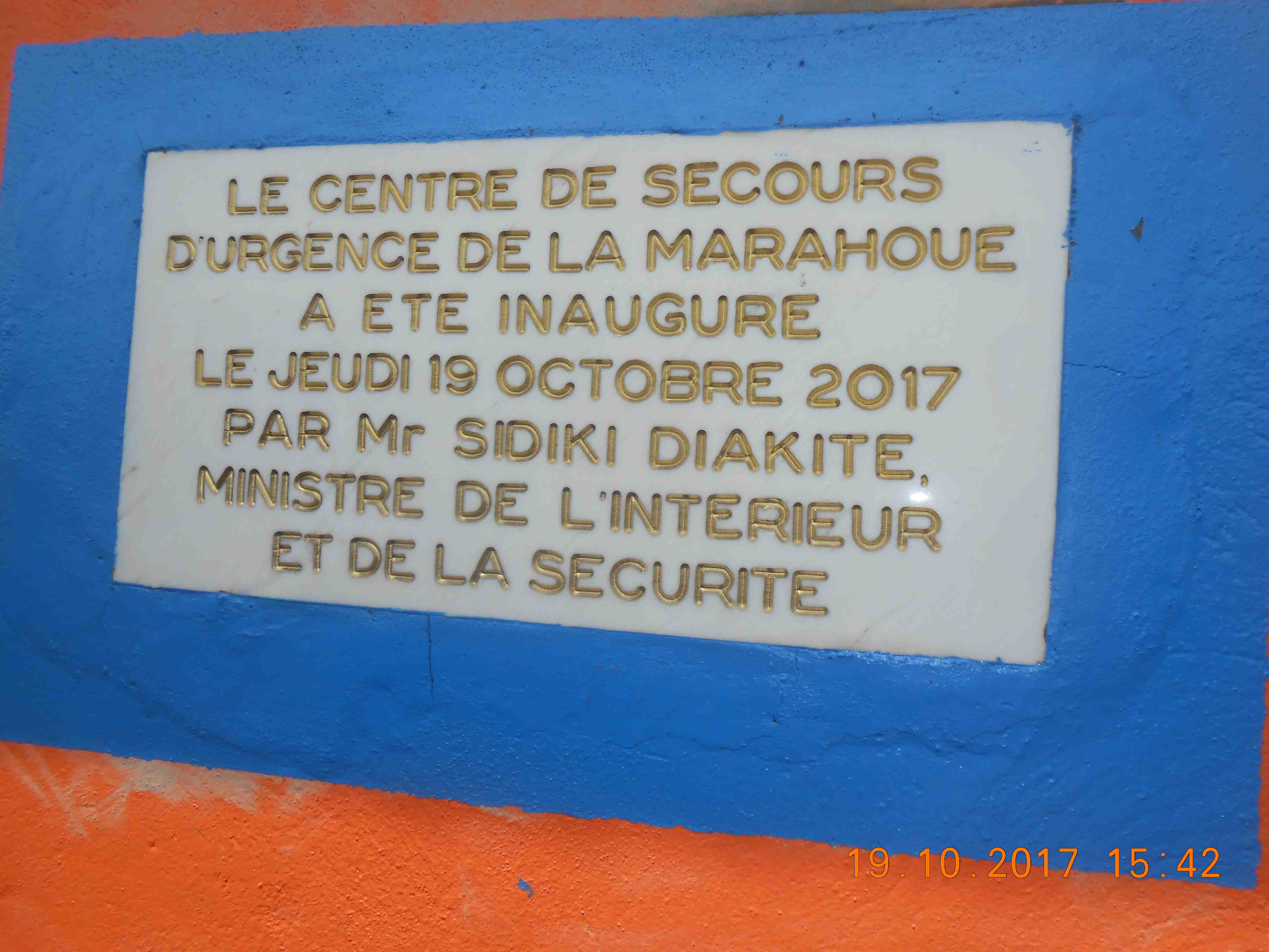 Inauguration du Centre de secours d’urgence de la Marahoué