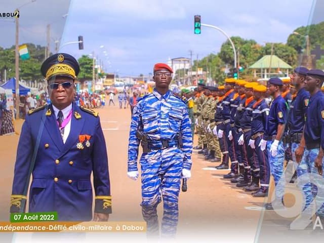 62ième ANNIVERSAIRE DE L’INDEPENDANCE DE LA COTE D’IVOIRE : LES POMPIERS CIVILS ETAIENT DE LA FETE