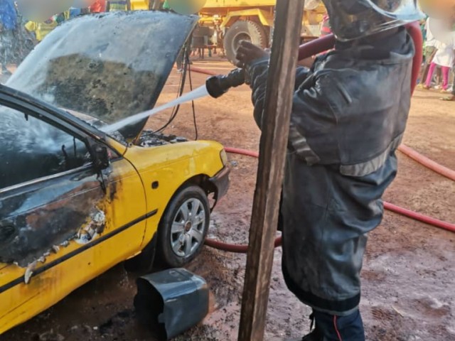 GAGNOA : UN MAGASIN DE BOUTEILLES DE GAZ EN FEU FAIT PLUSIEURS VICTIMES ET DES DEGATS MATERIELS