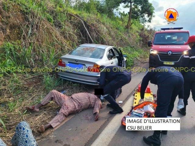 GUIGLO : UN ENFANT VICTIME D’UN ACCIDENT SECOURU PAR LES POMPIERS CIVILS