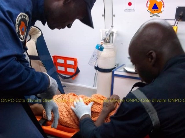UNE NONAGENAIRE SECOURUE PAR LES POMPIERS CIVILS DU LOH-DJIBOUA