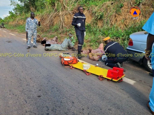 GAGNOA/TOUMODI : 2 SORTIES DE ROUTE FONT 8 VICTIMES