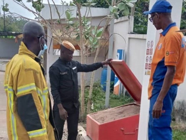 BONDOUKOU : LES POMPIERS CIVILS EN MISSION SUR LE TRANSPORT DE MARCHANDISES DANGEREUSES
