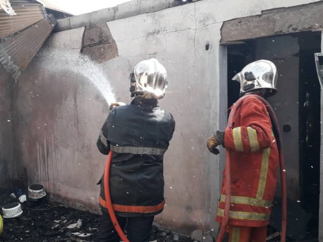 UN INCENDIE FAIT DES DEGÂTS A BONDOUKOU ET UN FEU DE GAZ MAITRISE A BOUNDIALI