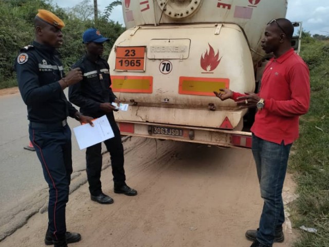 SENSIBILISATION SUR LE TMD A SOUBRE : LES POMPIERS CIVILS AU CONTACT DE 04 CONDUCTEURS