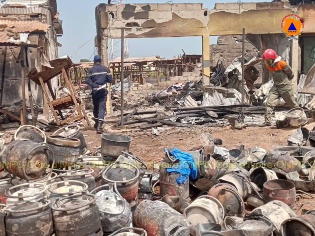 BOUNDIALI : INCENDIE DE 05 MAGASINS AU MARCHE DE KANAKONO