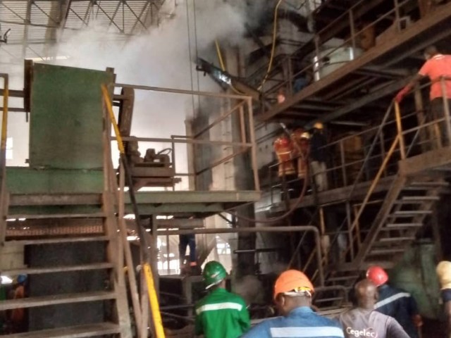 UN GRAVE INCENDIE FAIT DES DEGATS DANS UNE SOCIETE DE PALMIER A HUILE A DABOU