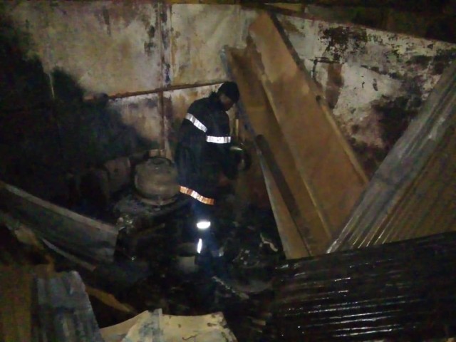 INCENDIE AU GRAND MARCHE DE GAGNOA