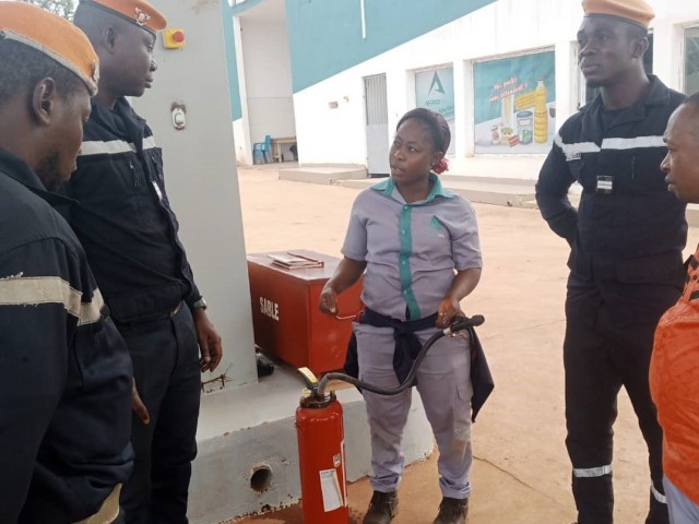 ABENGOUROU / SECURITE INCENDIE :  07 DEPOTS DE GAZ VISITES PAR LES POMPIERS CIVILS