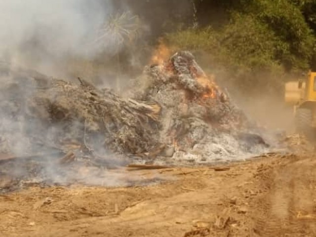AGBOVILLE : UN INCENDIE SE DECLARE A NOUVEAU DANS UNE SCIERIE