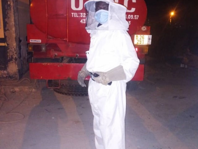 ODIENNE : UN ESSAIM D’ABEILLES DELOGE D’UNE MOSQUEE PAR LES POMPIERS CIVILS DU KABADOUGOU