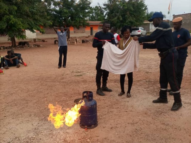 LES POMPIERS CIVILS DE L’IFFOU SENSIBILISENT DES RESPONSABLES DE MOUVEMENTS CATHOLIQUES