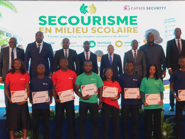 PROGRAMME « SAUVETEUR SECOURISTE EN MILIEU SCOLAIRE » : 300 JEUNES FORMÉS PAR L’ONPC EN COLLABORATION AVEC LE CABINET CAFSIS SECURITY
