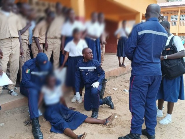 LES POMPIERS CIVILS AUX COTÉS D’UNE ASTHMATIQUE À ABOISSO ET D’UNE PARTURIENTE À BOUNA