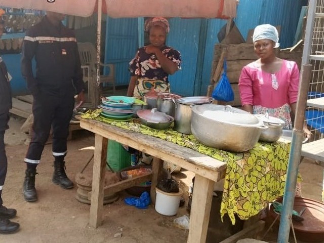 BONDOUKOU / SECURITE INCENDIE : LES RESTAURATEURS DU GRAND MARCHE DE BONDOUKOU SENSIBILISES