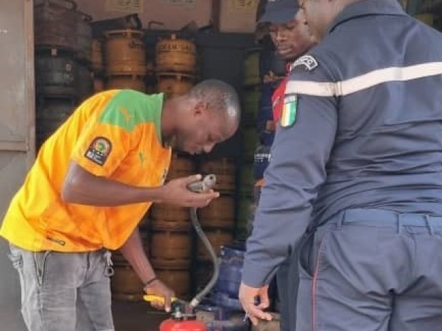 ABENGOUROU : LES POMPIERS CIVILS INTENSIFIENT LES VISITES DES DEPOTS DE GAZ
