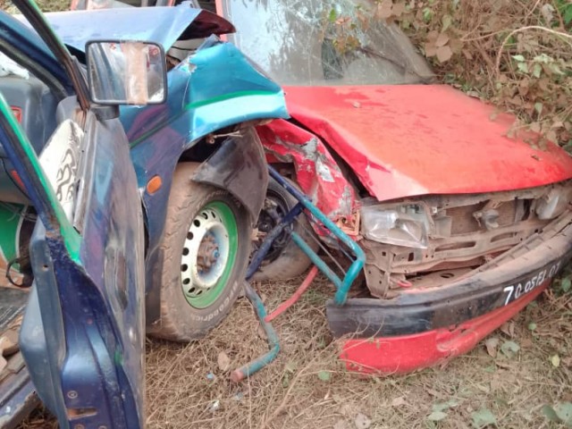 06 VICTIMES DANS UNE COLLISION ENTRE DEUX VEHICULES DE TRANSPORT EN COMMUN A ABOISSO