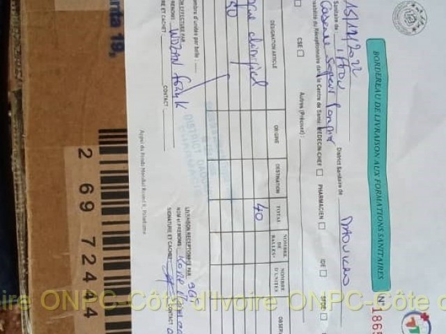 DAOUKRO : DON DE 2.000 CACHE-NEZ FAIT AUX POMPIERS CIVILS