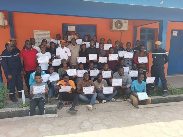 MAN : FIN DE FORMATION POUR LE BREVET NATIONAL DE SECOURISME (BNS) DE 35 ETUDIANTS  