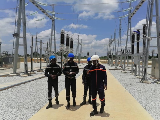 SECURITE INCENDIE : LES POMPIERS CIVILS VISITENT LE SITE DU POSTE ELECTRIQUE DE HAUTE TENSION DE BOUNA
