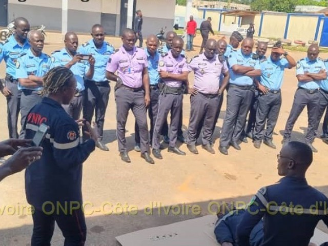 ABENGOUROU : 35 AGENTS DE POLICE INSTRUITS AUX GESTES DE PREMIERS SECOURS