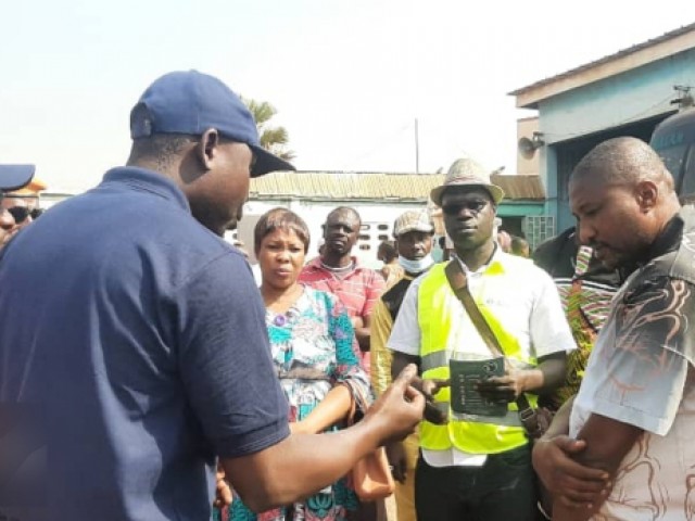 SECURITE ROUTIERE : LES POMPIERS CIVILS PARTICIPENT A UNE CAMPAGNE A ABENGOUROU