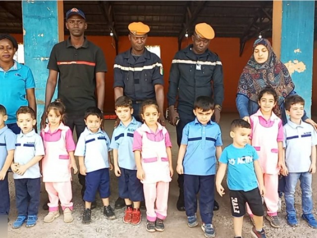 UNE DIZAINE D’ECOLIERS EN VISITE AU CENTRE DE SECOURS D’URGENCE DE LA REGION DU GOH