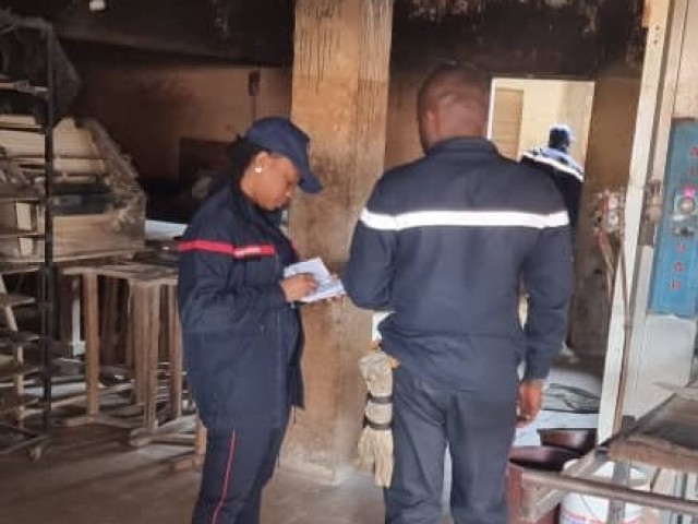 SECURITE INCENDIE : LES POMPIERS CIVILS VISITENT DES BOULANGERIES ET PATISSERIES A ABENGOUROU